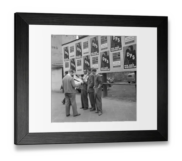 Framed Print : Voting In The Saarland Framed Print : Voting In The Saarland