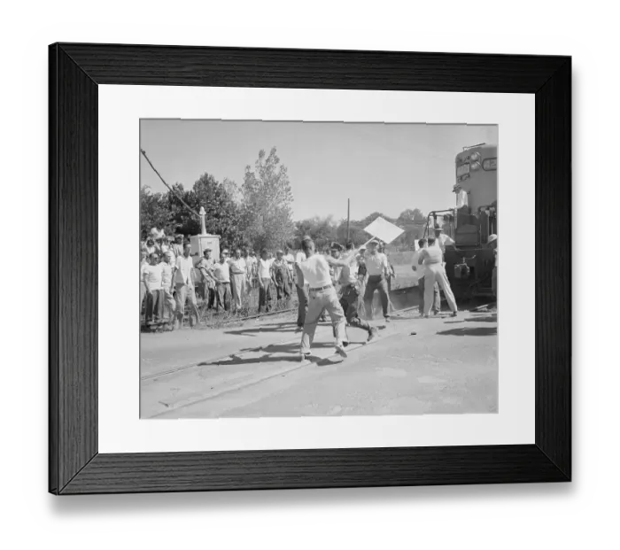 Framed Print : Protesters Fighting with Policemen Framed Print : Protesters Fighting with Policemen