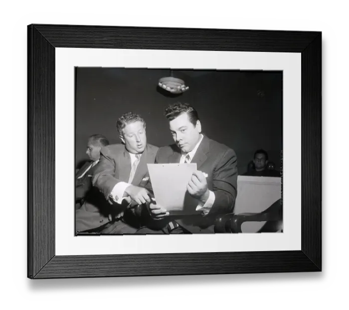 Framed Print : Mario Lanza In Court Framed Print : Mario Lanza In Court