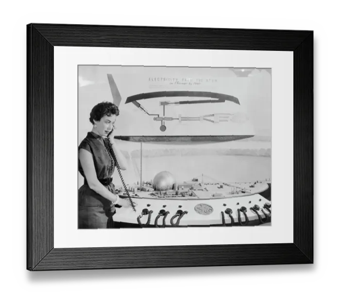 Framed Print : Eileen Whitman Demonstrating Framed Print : Eileen Whitman Demonstrating