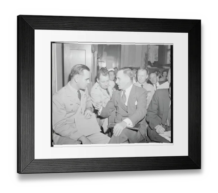 Framed Print : Harold Talbott at Senate Hearing Framed Print : Harold Talbott at Senate Hearing