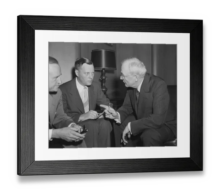 Framed Print : Alexis Johnson Speaking with John Foster Dulles Framed Print : Alexis Johnson Speaking with John Foster Dulles