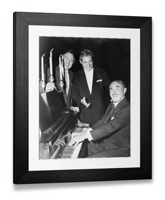 Framed Print : Liberace With Brother And Jack L. Warner Framed Print : Liberace With Brother And Jack L. Warner