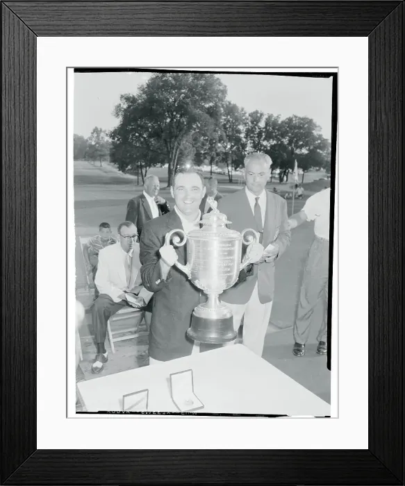 Framed Print : Doug Ford Holding His Trophy Cup Framed Print : Doug Ford Holding His Trophy Cup