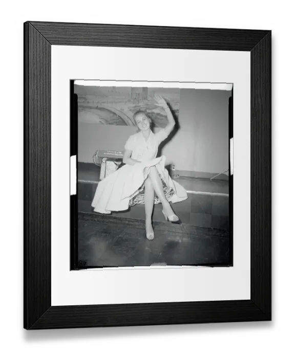 Framed Print : Young Actress Shirley Jones Waving Framed Print : Young Actress Shirley Jones Waving
