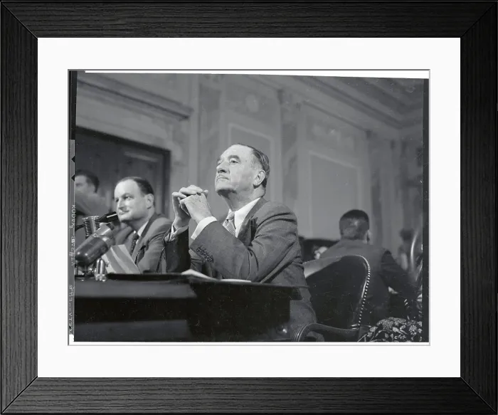 Framed Print : Harold E. Talbott in Hearing Framed Print : Harold E. Talbott in Hearing