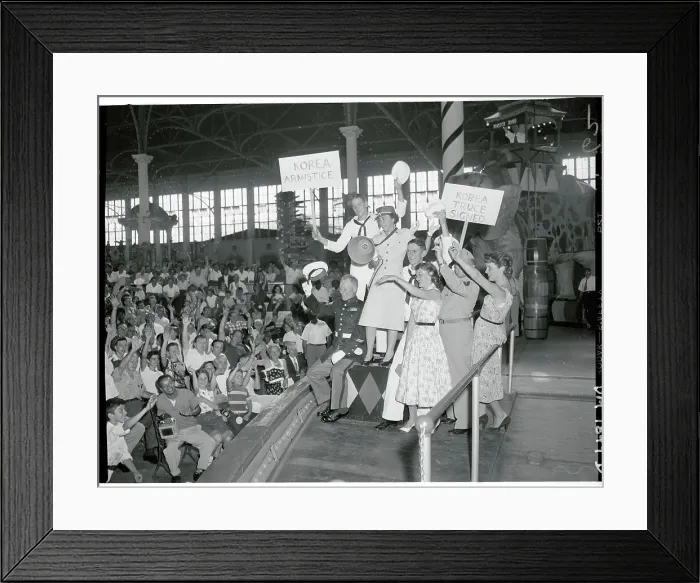 Framed Print : Celebrating Korean Armistice Framed Print : Celebrating Korean Armistice