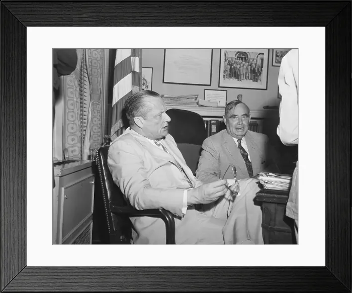 Framed Print : William Knowland with Joseph Martin Framed Print : William Knowland with Joseph Martin