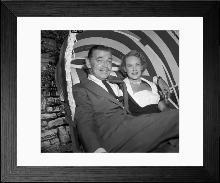 Framed Print : Clark Gable And Kay Spreckles Framed Print : Clark Gable And Kay Spreckles