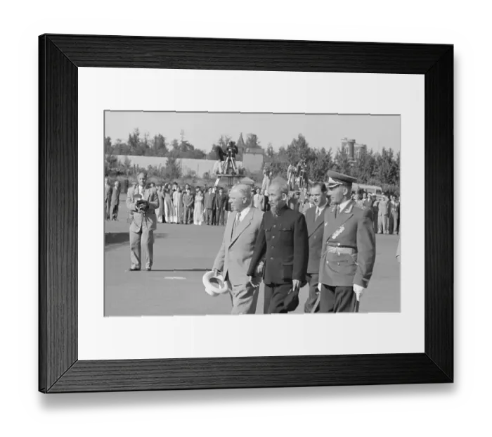 Framed Print : Klementi Voroshilov Escorting Ho Chi Minh Framed Print : Klementi Voroshilov Escorting Ho Chi Minh