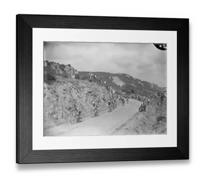 Framed Print : Contestants During Bicycle Race Framed Print : Contestants During Bicycle Race