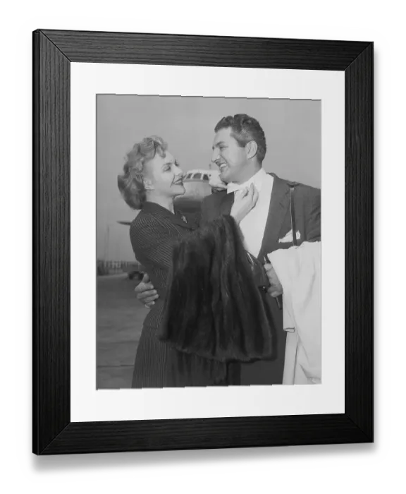 Framed Print : Line Renaud Adjusting Liberace's Attire Framed Print : Line Renaud Adjusting Liberace's Attire