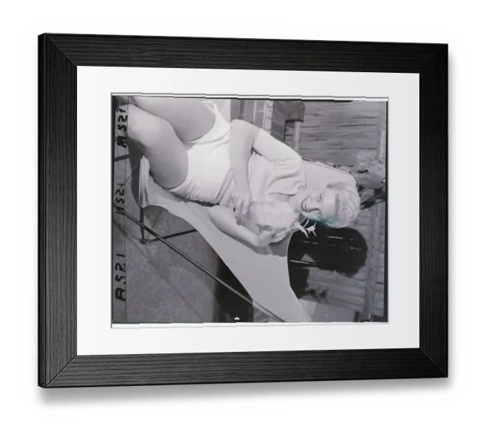 Framed Print : Young Betsy Palmer in Hammock with a Drink Framed Print : Young Betsy Palmer in Hammock with a Drink