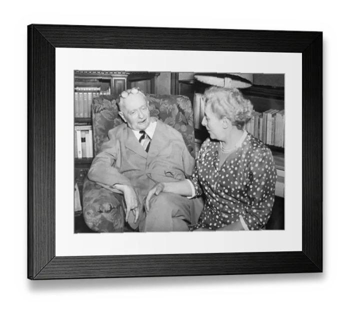 Framed Print : Mario Ponzo with His Wife Framed Print : Mario Ponzo with His Wife