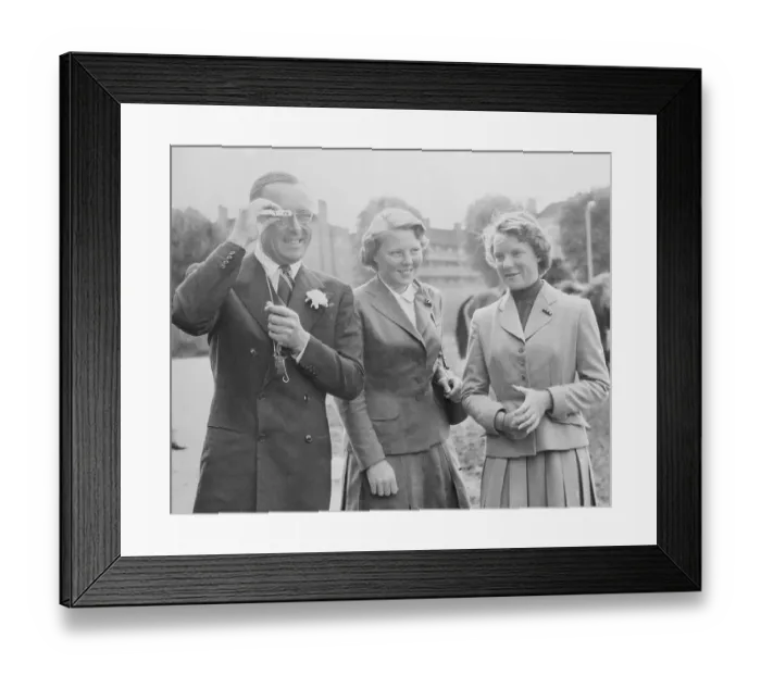 Framed Print : Prince Bernhard Taking a Photograph Framed Print : Prince Bernhard Taking a Photograph