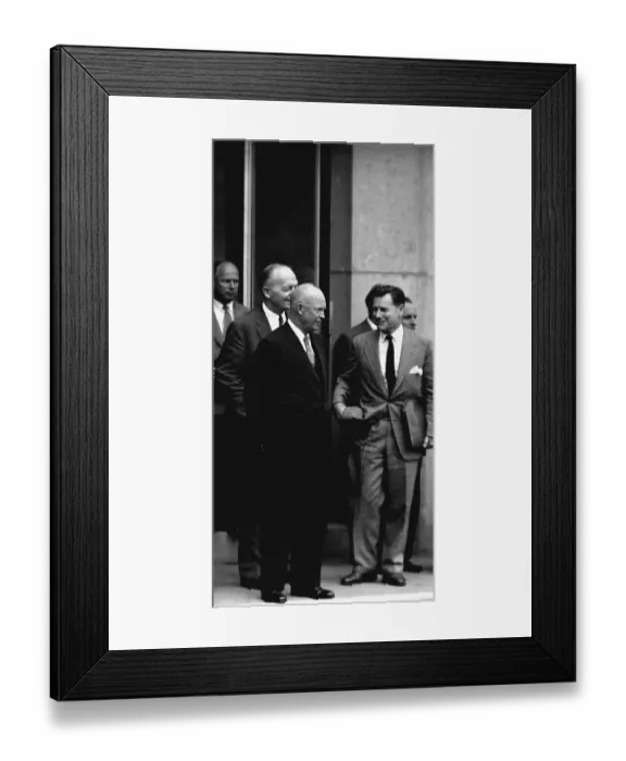 Framed Print : President Eisenhower with Harold Stassen Framed Print : President Eisenhower with Harold Stassen