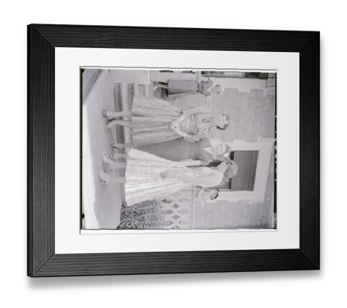 Framed Print : Big Three Wives Posing at Luncheon Framed Print : Big Three Wives Posing at Luncheon