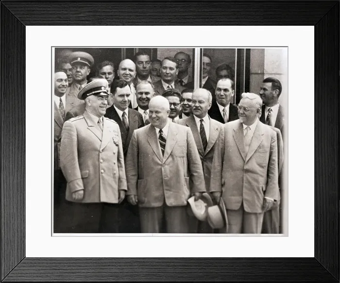 Framed Print : Soviet Delegation Leaving Session Framed Print : Soviet Delegation Leaving Session