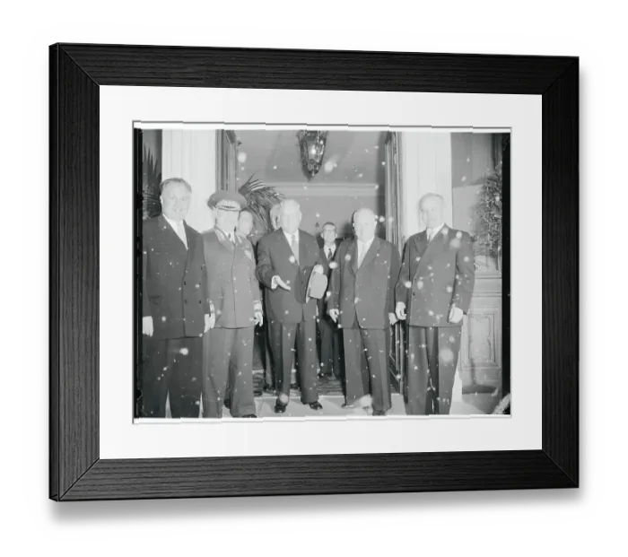 Framed Print : Nikolai Bulganin Posing with Colleagues Framed Print : Nikolai Bulganin Posing with Colleagues