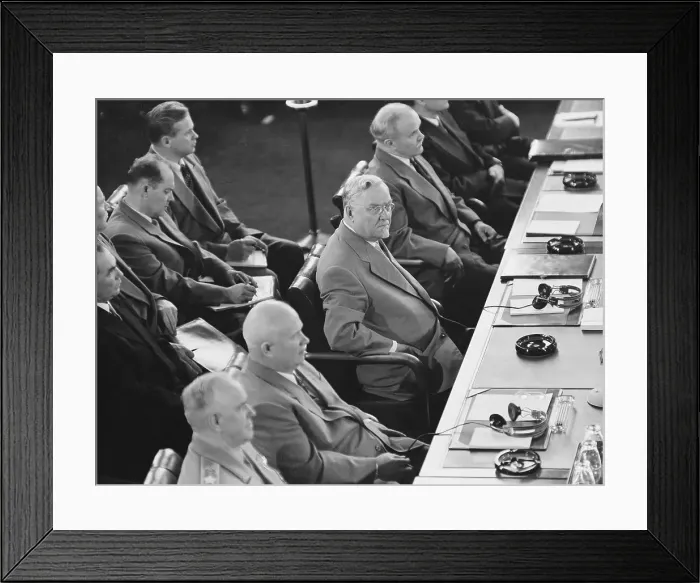 Framed Print : Russian Representatives at Geneva Conference, 1955 Framed Print : Russian Representatives at Geneva Conference, 1955