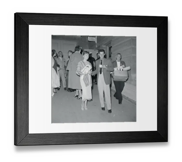 Framed Print : Debbie Reynolds and Eddie Fisher Posing For Picture Framed Print : Debbie Reynolds and Eddie Fisher Posing For Picture