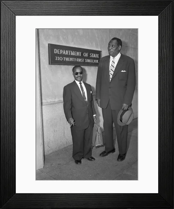 Framed Print : Paul Robeson with his Attorney Framed Print : Paul Robeson with his Attorney
