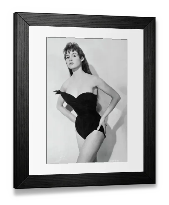 Framed Print : Brigitte Bardot Posing in Bathing Suit Framed Print : Brigitte Bardot Posing in Bathing Suit