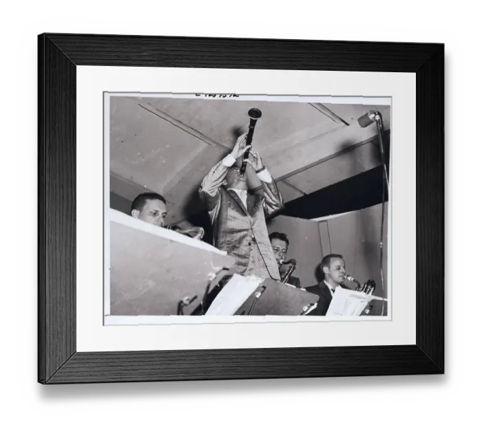 Framed Print : Woody Herman at the Newport Jazz Fest Framed Print : Woody Herman at the Newport Jazz Fest