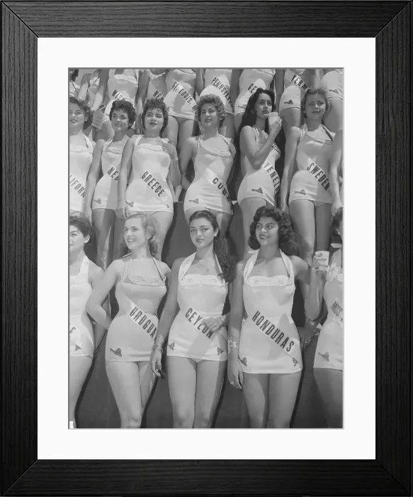 Framed Print : Miss Universe Pageant Contestants Framed Print : Miss Universe Pageant Contestants