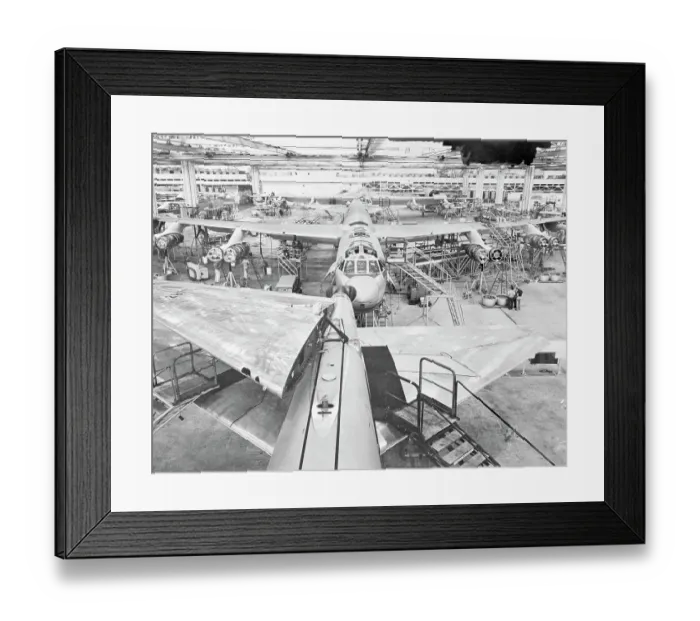 Framed Print : Boeing B-52 Warplane Production Line Framed Print : Boeing B-52 Warplane Production Line