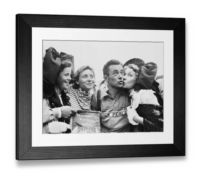 Framed Print : Woman Kissing Roger Hassenforder