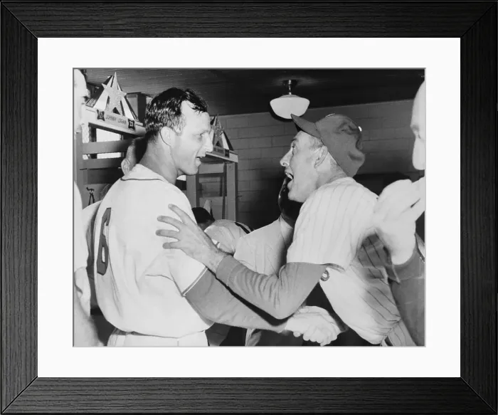 Framed Print : Baseball Players Talking Framed Print : Baseball Players Talking