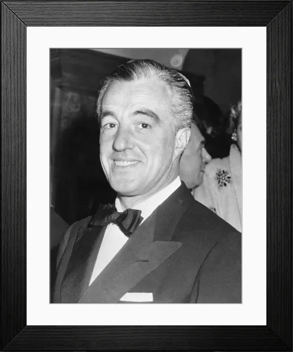 Framed Print : Vittorio De Sica at Party Framed Print : Vittorio De Sica at Party
