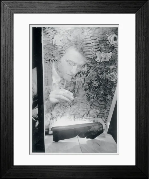 Framed Print : Etched Glass Display Framed Print : Etched Glass Display