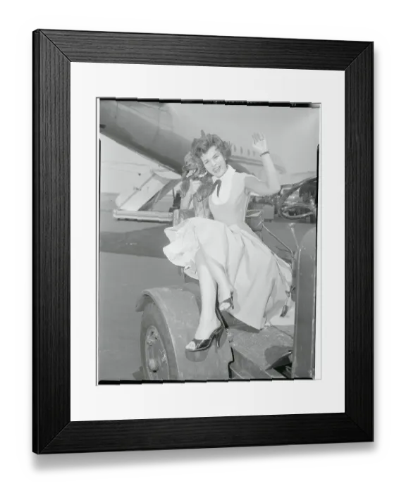 Framed Print : Eileen Barton Waving Framed Print : Eileen Barton Waving