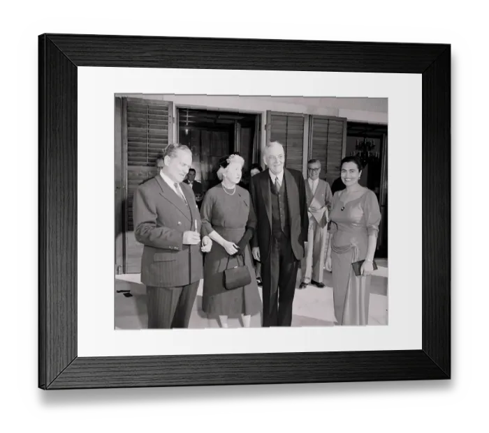 Framed Print : Mr. and Mrs. John Foster Dulles Being Greeted by Mr. and Mrs. Josip Broz Framed Print : Mr. and Mrs. John Foster Dulles Being Greeted by Mr. and Mrs. Josip Broz