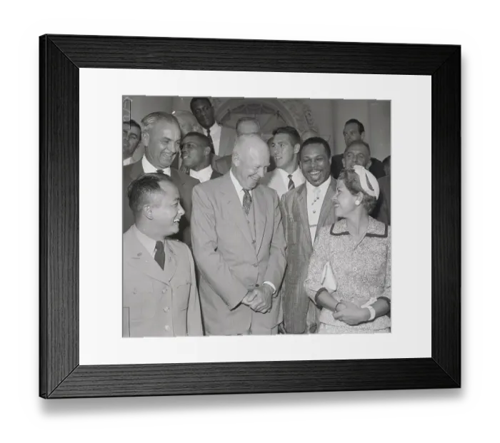 Framed Print : Boxer Archie Moore and Group with President Eisenhower Framed Print : Boxer Archie Moore and Group with President Eisenhower