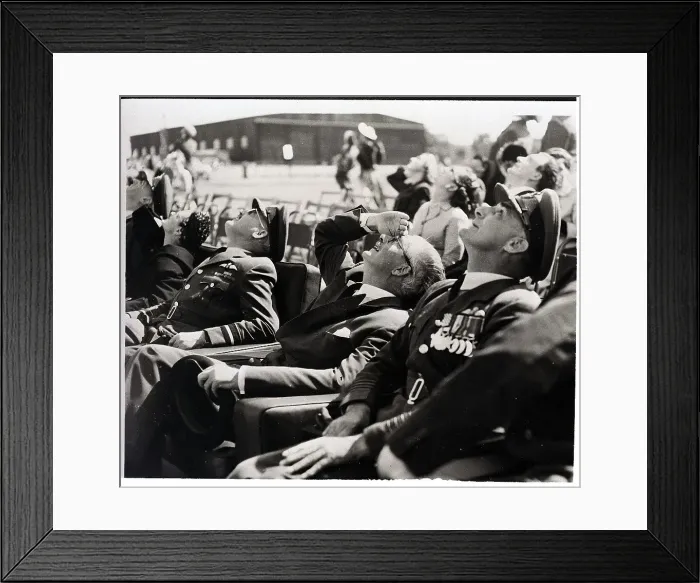 Framed Print : Prime Minister Watching Aerial Show Framed Print : Prime Minister Watching Aerial Show
