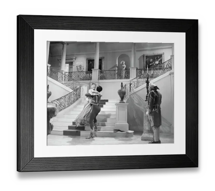 Framed Print : Audrey Hepburn Embracing Jeremy Brett in War and Peace Framed Print : Audrey Hepburn Embracing Jeremy Brett in War and Peace