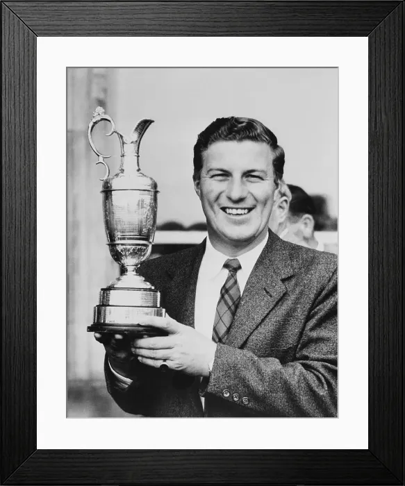 Framed Print : Peter Thomson Holding His Trophy Framed Print : Peter Thomson Holding His Trophy