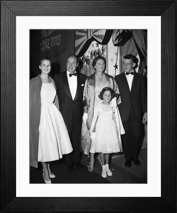 Framed Print : Bob Hope and Family at Hollywood Premiere Framed Print : Bob Hope and Family at Hollywood Premiere