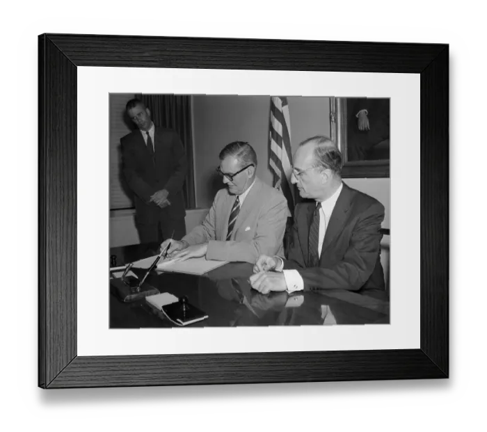 Framed Print : Herbert Hoover Jr. and Albrecht Von Kessel Framed Print : Herbert Hoover Jr. and Albrecht Von Kessel