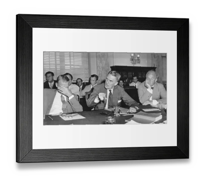 Framed Print : Adolphe Wenzell Testifying at Senate Hearing Framed Print : Adolphe Wenzell Testifying at Senate Hearing