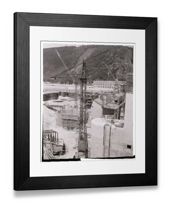Framed Print : Power Plant Under Construction Framed Print : Power Plant Under Construction