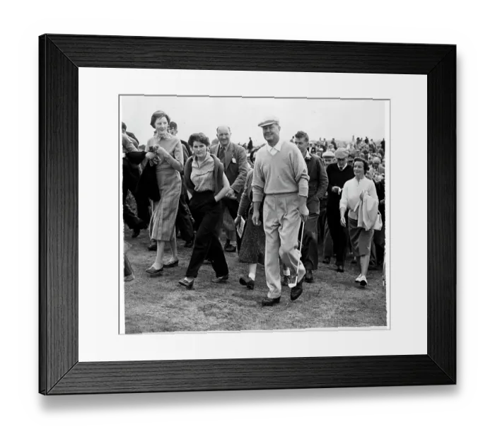 Framed Print : Byron Nelson Walking with Fans Framed Print : Byron Nelson Walking with Fans