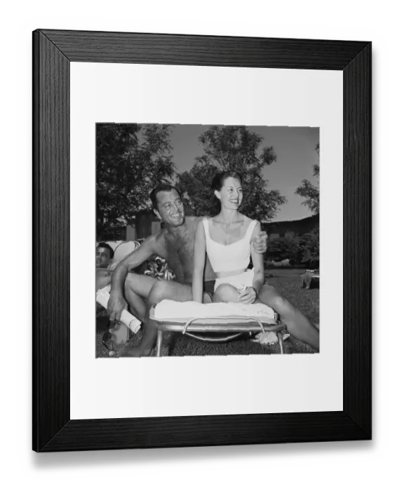 Framed Print : Cyd Charisse and Tony Martin at Pool Framed Print : Cyd Charisse and Tony Martin at Pool
