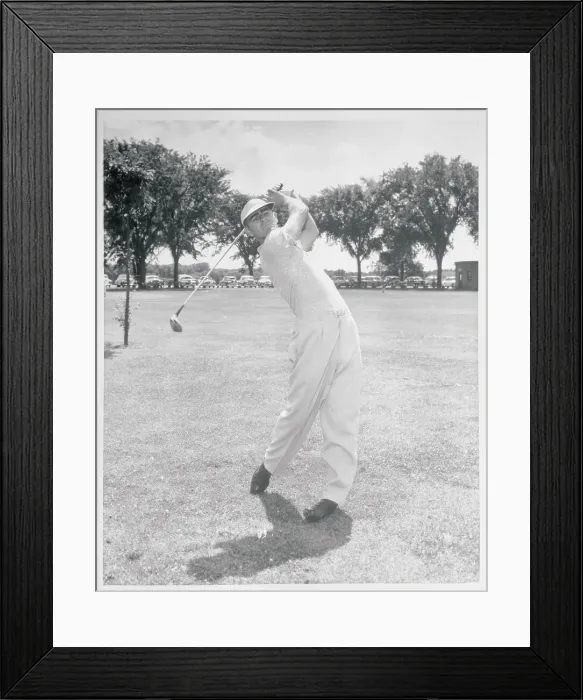 Framed Print : Jack Fleck in Golf Swinging Position Framed Print : Jack Fleck in Golf Swinging Position