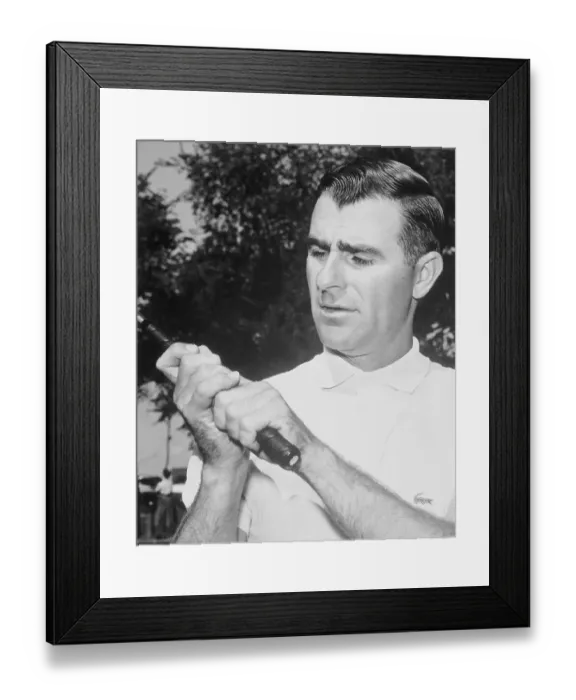 Framed Print : Jack Fleck Holding Golf Club