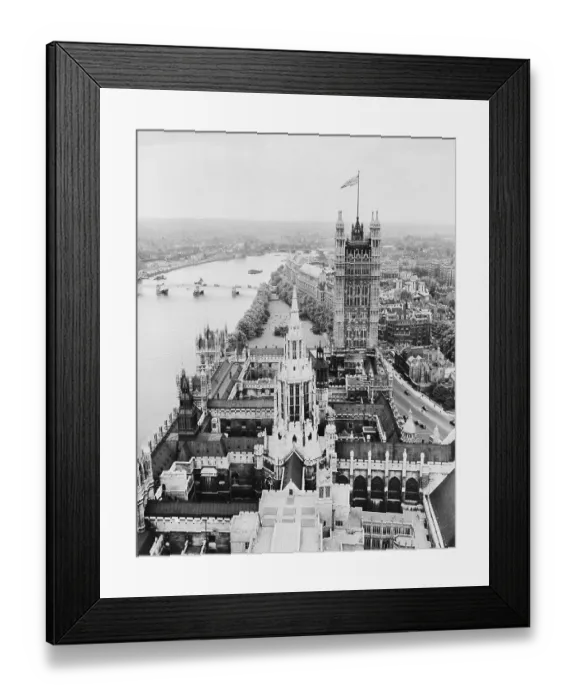 Framed Print : View of London Taken from Big Ben Framed Print : View of London Taken from Big Ben