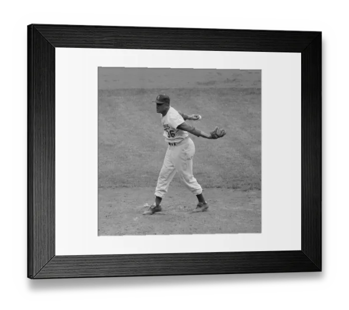 Framed Print : Dodger Don Newcombe on the Pitchers Mound Framed Print : Dodger Don Newcombe on the Pitchers Mound